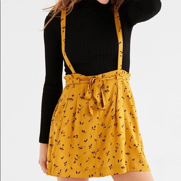 Urban Outfitters Dresses & Skirts - UO mustard suspended skirt